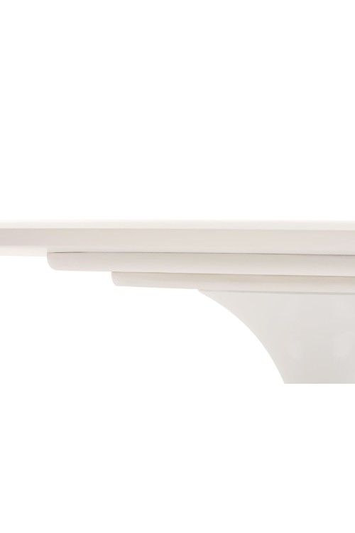 Stół TULIP ELLIPSE 200 biały - MDF,       metal