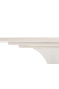 Stół TULIP ELLIPSE 200 biały - MDF,       metal