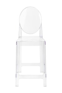 Krzesło barowe VICTORIA 65 cm transparentne