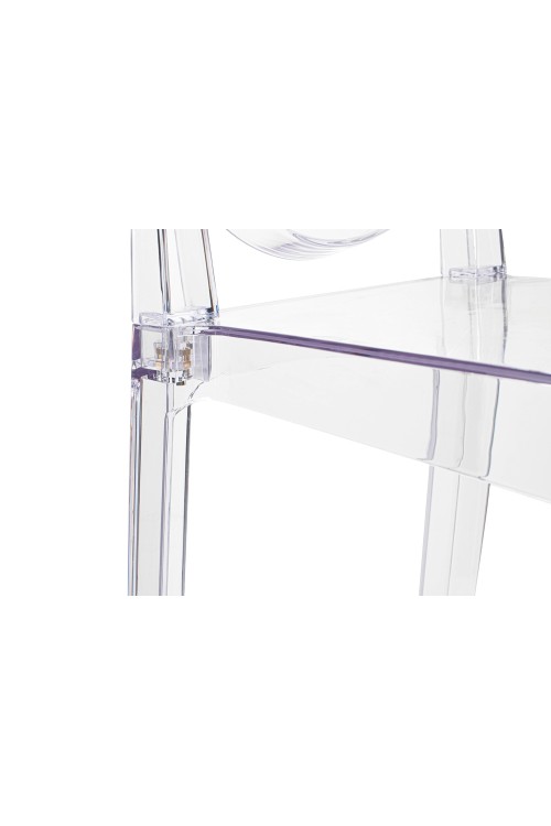 Krzesło barowe VICTORIA 65 cm transparentne