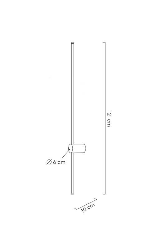 MOOSEE lampa ścienna OMBRE 120 złota