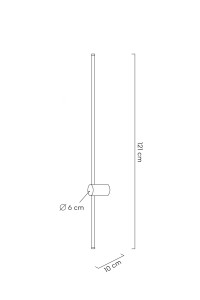 MOOSEE lampa ścienna OMBRE 120 złota