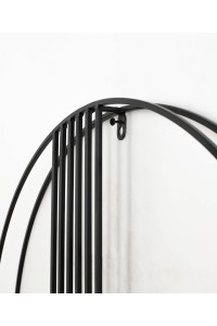KARE zegar STRINGS 60 czarno-złoty