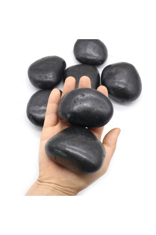 Kamień OTOCZAK 5-8 cm 2 kg polerowany     czarny