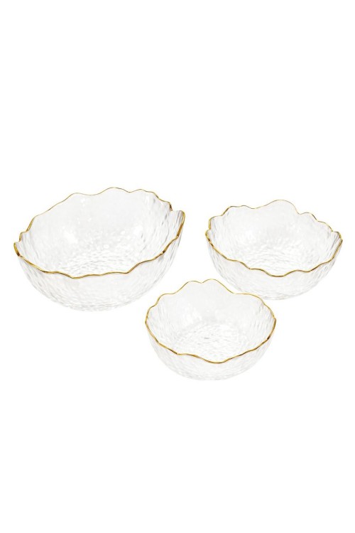 Zestaw 3 mis SHP BOWLS transparentny