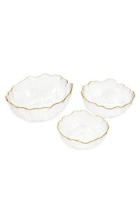 Zestaw 3 mis SHP BOWLS transparentny