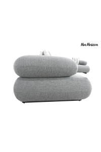 MaMaison sofa narożna ogrodowa ALEXANDER  szara (poduszki i pokrowiec w zestawie)