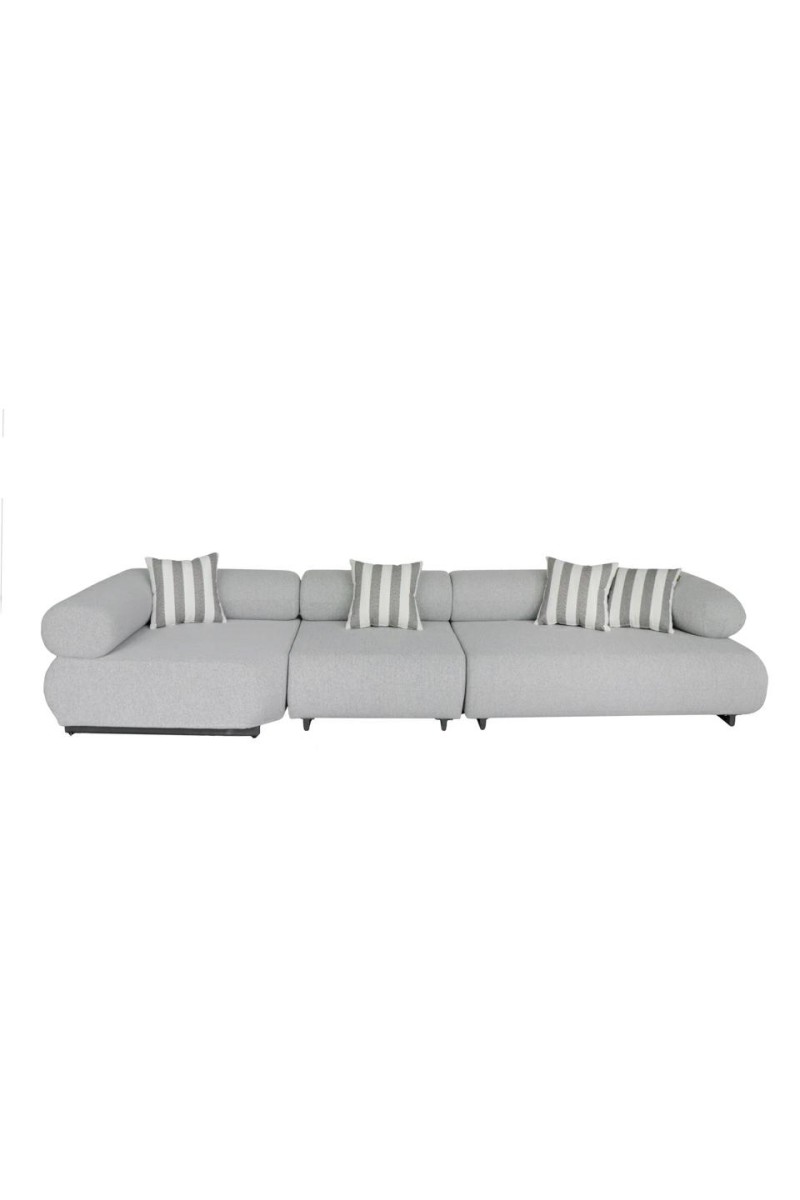 MaMaison sofa ogrodowa ALEXANDER szara    (poduszki i pokrowiec w zestawie)