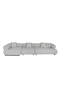 MaMaison sofa ogrodowa ALEXANDER szara    (poduszki i pokrowiec w zestawie)