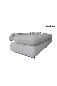 MaMaison sofa narożna ogrodowa ALEXANDER  4 szara (poduszki i pokrowiec w zestawie)