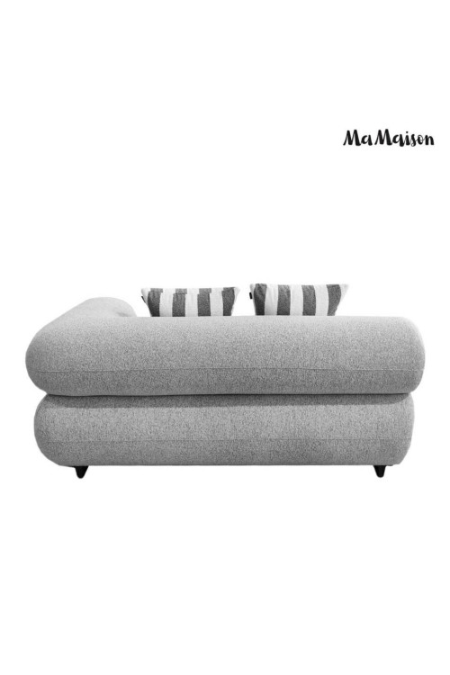 MaMaison sofa narożna ogrodowa ALEXANDER  4 szara (poduszki i pokrowiec w zestawie)