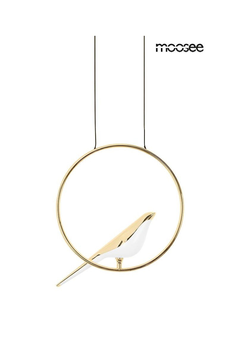 MOOSEE lampa wisząca BIRD złota