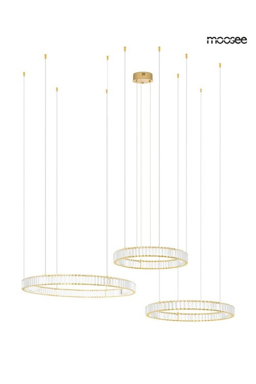 MOOSEE lampa wisząca LIBERTY 3B złota