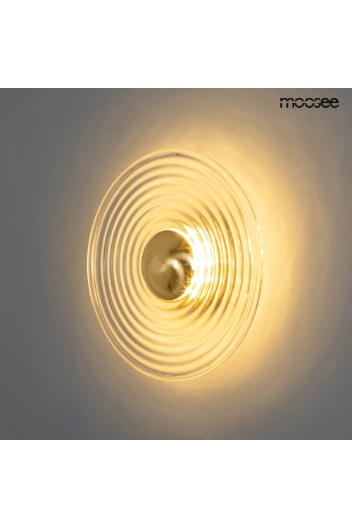 MOOSEE lampa ścienna ONDA złota