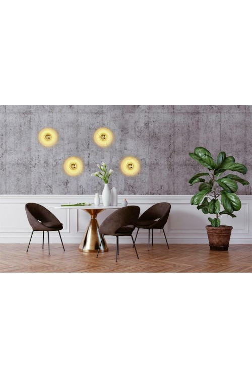 MOOSEE lampa ścienna ONDA złota