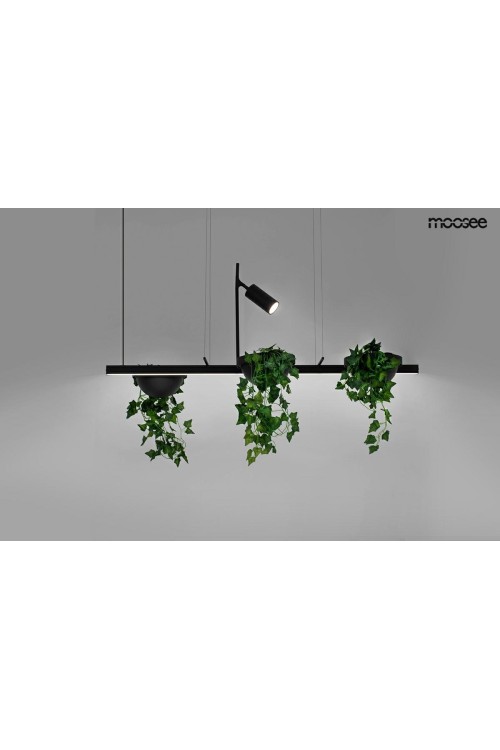 MOOSEE lampa wisząca PLANT LINE czarna
