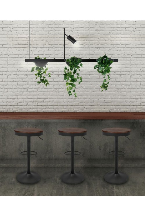 MOOSEE lampa wisząca PLANT LINE czarna