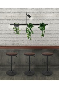 MOOSEE lampa wisząca PLANT LINE czarna