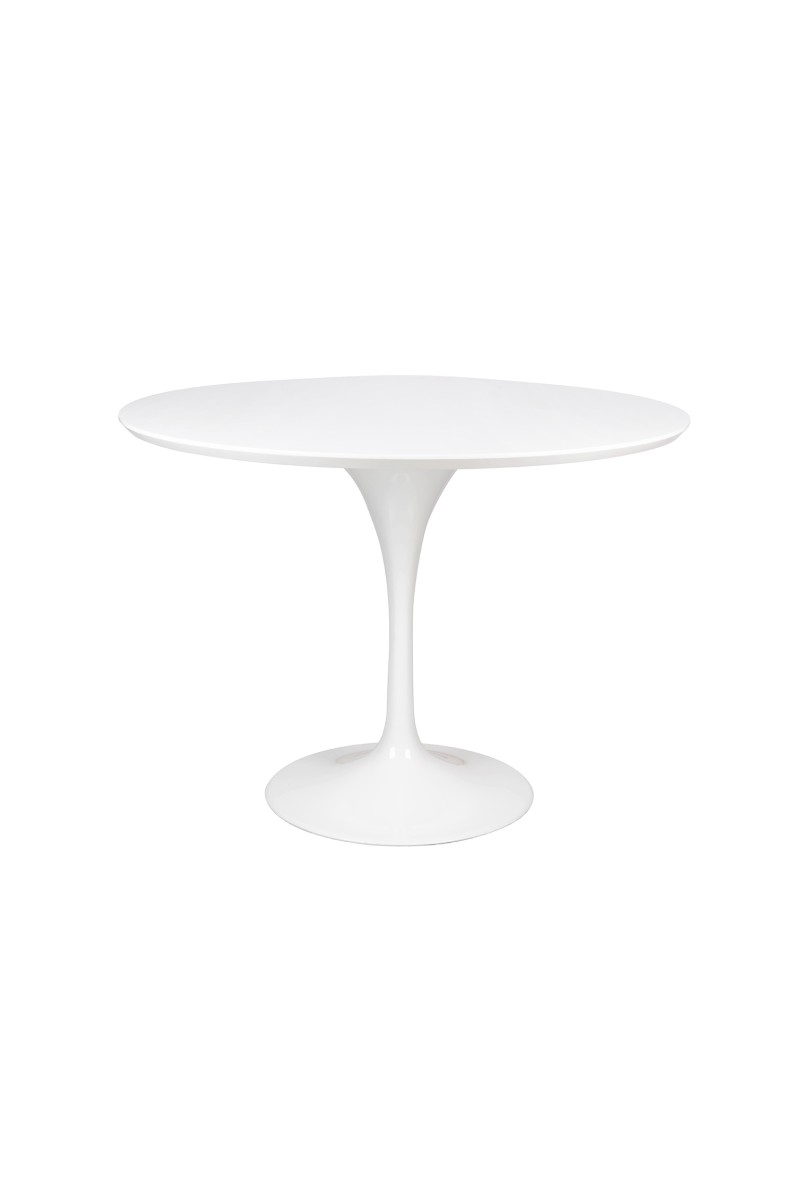 Stół TULIP PREMIUM 100 biały  - MDF, metal
