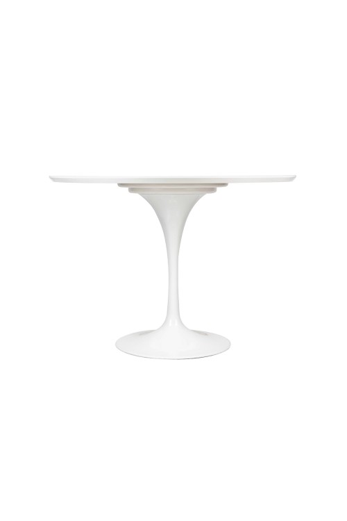 Stół TULIP PREMIUM 100 biały  - MDF, metal