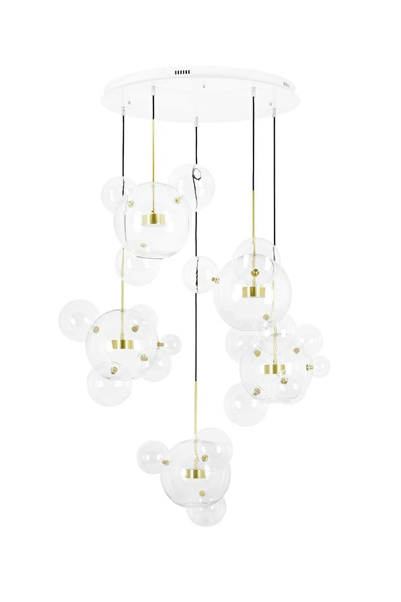 MOOSEE Lampa wisząca CAPRI DISC 5 złota