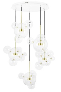 MOOSEE Lampa wisząca CAPRI DISC 5 złota