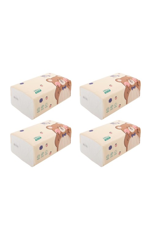 Zestaw 4 opakowań chusteczek 4-warstwowe  SHP SOFT 4