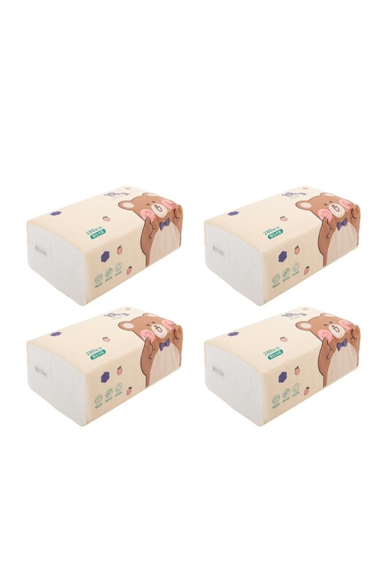 Zestaw 4 opakowań chusteczek 4-warstwowe  SHP SOFT 4