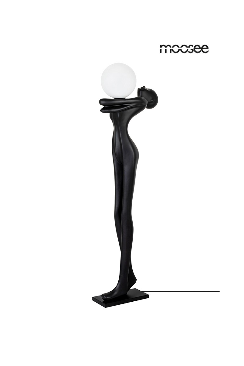 MOOSEE lampa podłogowa HUMAN MOON - włókno szklane, szkło