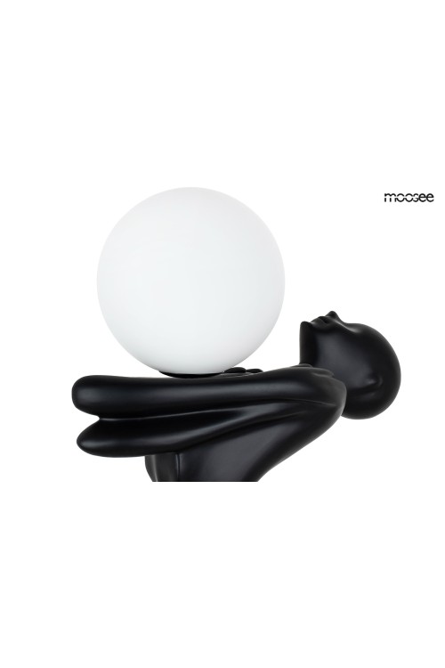 MOOSEE lampa podłogowa HUMAN MOON - włókno szklane, szkło