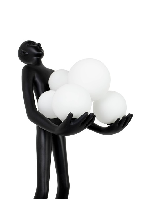 MOOSEE lampa stołowa HUMAN PREMIUM        czarna