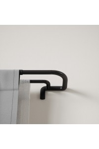 UMBRA karnisz TWILIGHT DOUBLE 76 - 213    cm czarny mat