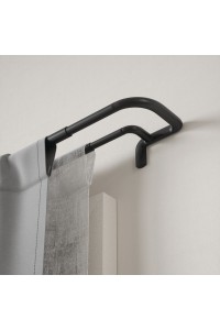UMBRA karnisz TWILIGHT DOUBLE 76 - 213    cm czarny mat