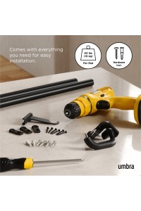 UMBRA karnisz TWILIGHT 76 - 213 cm        czarny mat