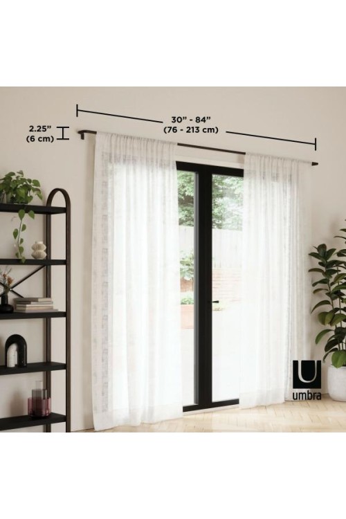 UMBRA karnisz TWILIGHT 76 - 213 cm        czarny mat