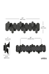 UMBRA wieszak na ubrania TEMPO 6 czarny