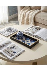 Taca dekoracyjna SHP MAROCO               biało-niebieska