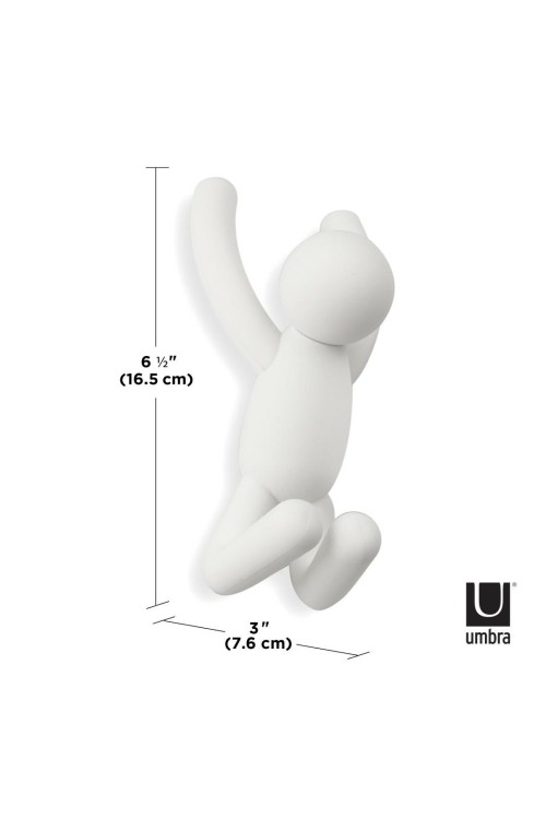 UMBRA wieszak ścienny BUDDY biały