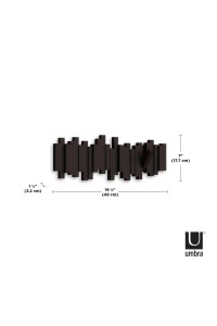 UMBRA wieszak na ubrania STICKS 5         espresso
