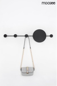 MOOSEE lampa ścienna SHADOW HANG z wieszakiem czarna