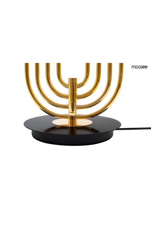 MOOSEE lampa stołowa BOTTEGA złota / czarna
