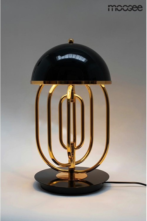 MOOSEE lampa stołowa BOTTEGA złota / czarna