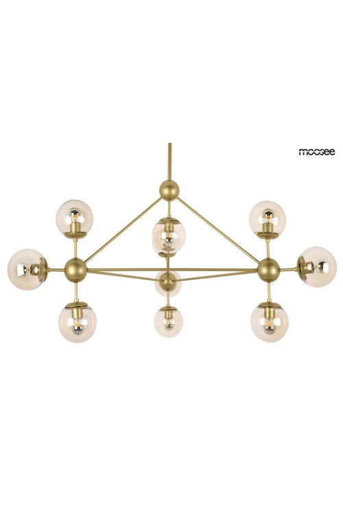MOOSEE lampa wisząca ASTRIFERO 10 złota / bursztynowa