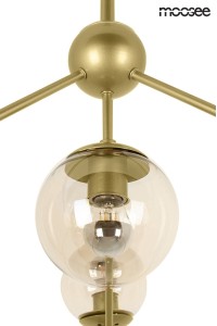 MOOSEE lampa wisząca ASTRIFERO 10 złota / bursztynowa