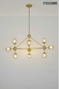 MOOSEE lampa wisząca ASTRIFERO 10 złota / bursztynowa