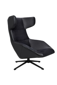 Fotel obrotowy VITA VELVET czarny PU