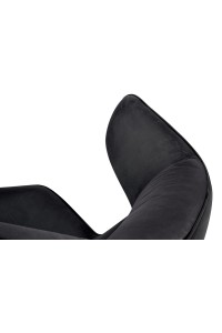 Fotel obrotowy VITA VELVET czarny PU