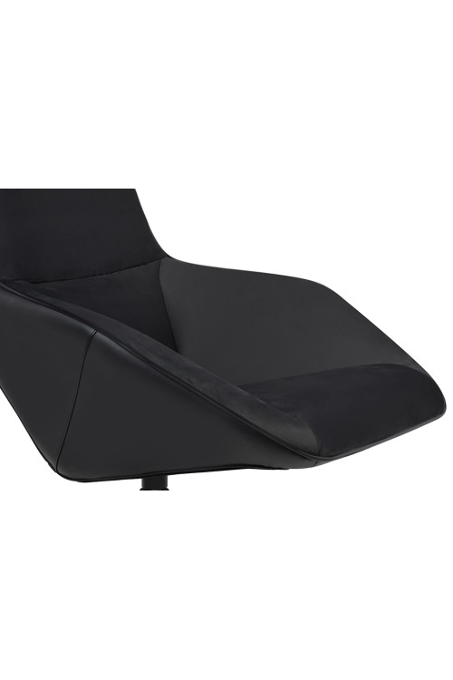 Fotel obrotowy VITA VELVET czarny PU
