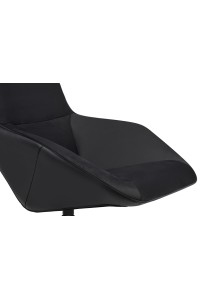Fotel obrotowy VITA VELVET czarny PU