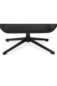 Fotel obrotowy VITA VELVET czarny PU